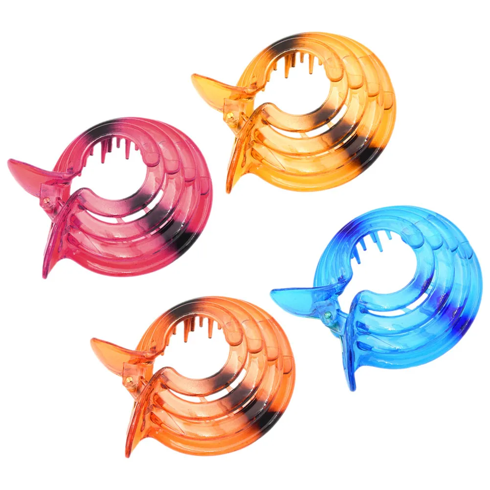 

4Pcs Decorative Hair Claw Clips Resin Acrylic Styling Clips Hair Accessories for Women Girls Birthdays Weddings Daily Use