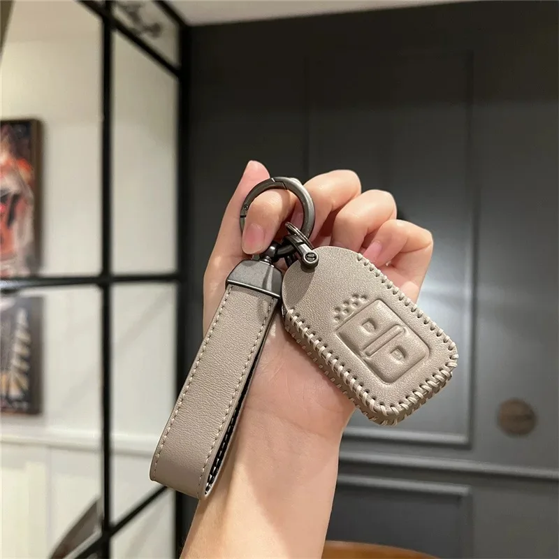 

New Leather Car Key Case Cover Shell Keychain For Honda Civic Accord Vezel Fit CRV HRV Crz Hrv Polit Jazz Jade Auto Accessories