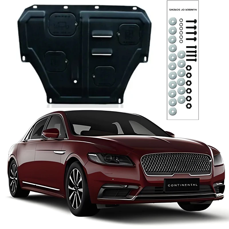 

Для LINCOLN Continental 2017-2020, Щит двигателя, брызговик, щит от грязи, брызговик, крышка, Черный Автомобильный брызговик, брызговик, фартук, брызговик