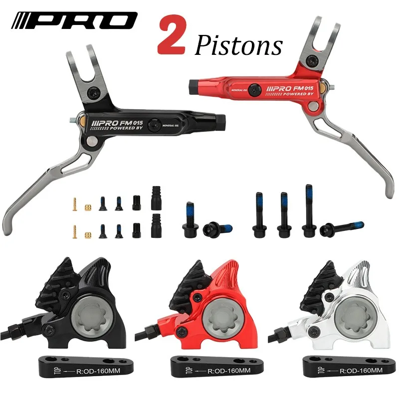 

IIIPRO flat mount brake 2-piston hydraulic brake road bike flat mount 2 piston hydraulic brakes split For 140mm 160mm brake disc