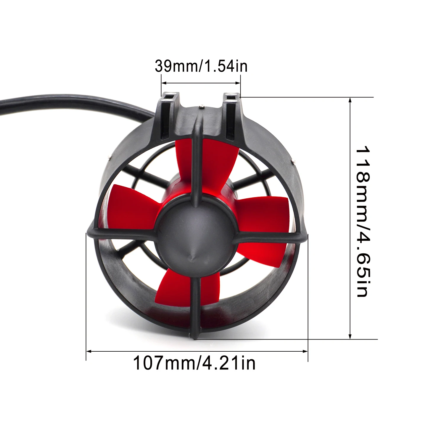 YSIDO 12-24V T90 Unterwasserstrahlruder 160KV 300KV Bürstenloser Motor für RC Kajaks Paddle Boards Surfbretter Schlauchboote ROVS