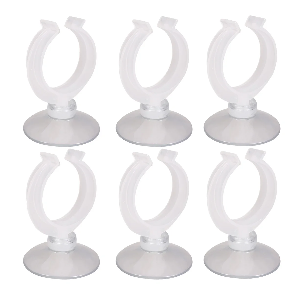 6Pcs Aquarium Water Pipe Clamp Acrylic Fish Tank Fixed Clip for Inlet Outlet 32Mm Holder Stable Non Slip Easy Install