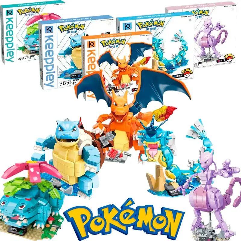 

Keeppley Pok é mon Large Assembled Fun Toys, Super Dreams, Fire Dragon Handheld Ornaments, Children's Gifts, Learning Prizes