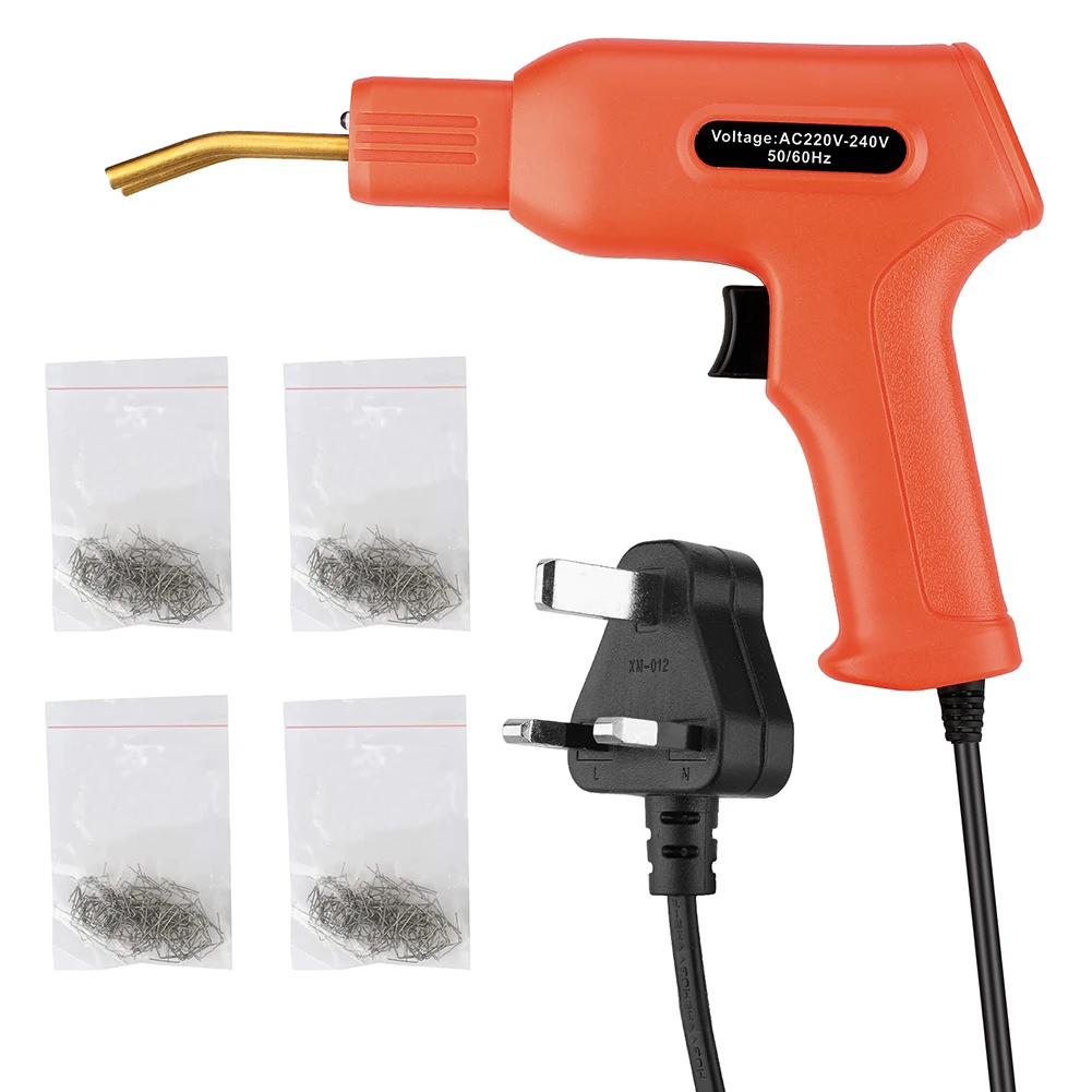 50W Plastic Welding Machine Hot Stapler 200 PCS Staples Plastic Welding Kit Heat Gun Car Bumper Repair Welding Gun