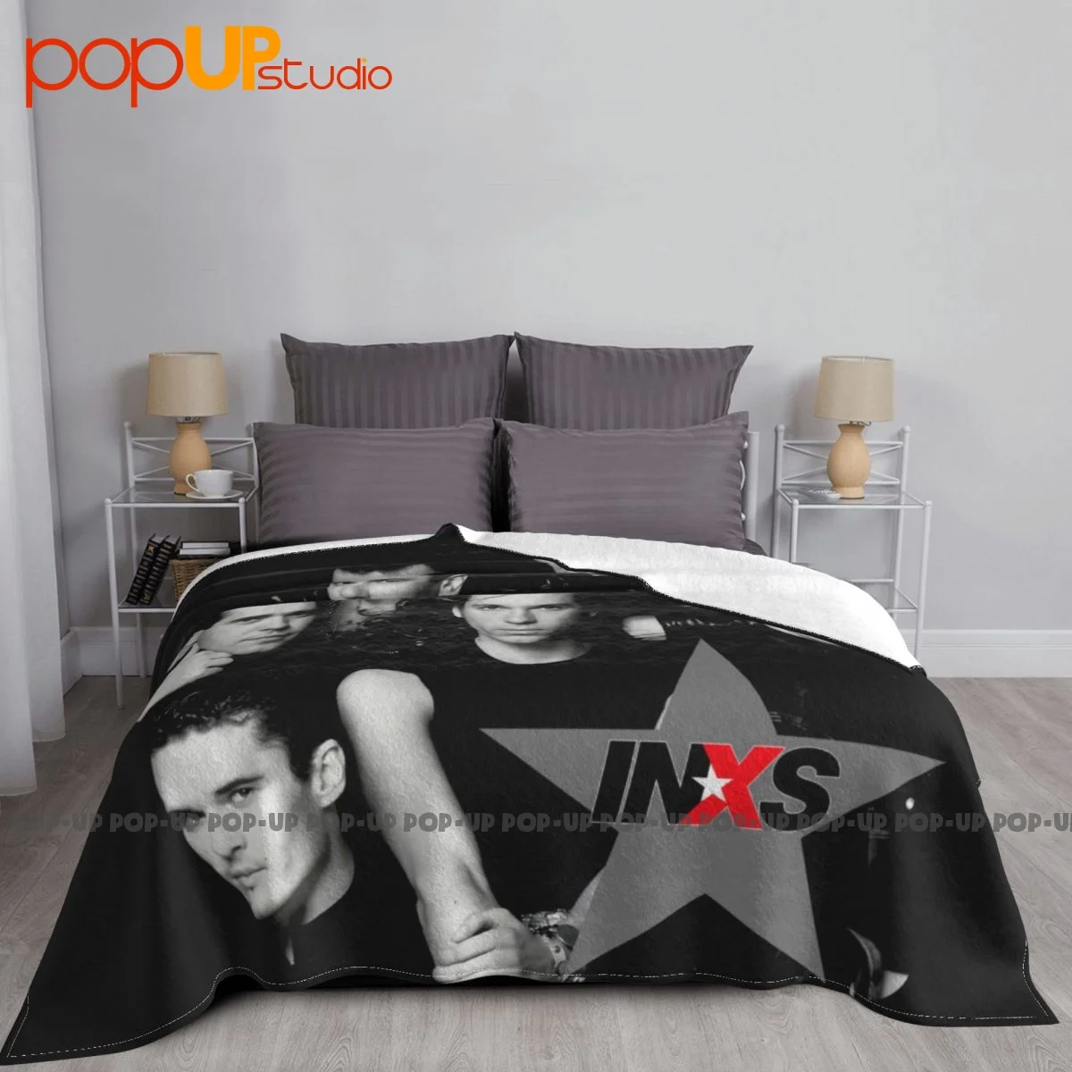 Inxs Blanket Soft Fashion Lightweight Bedding Travel Home Decotation