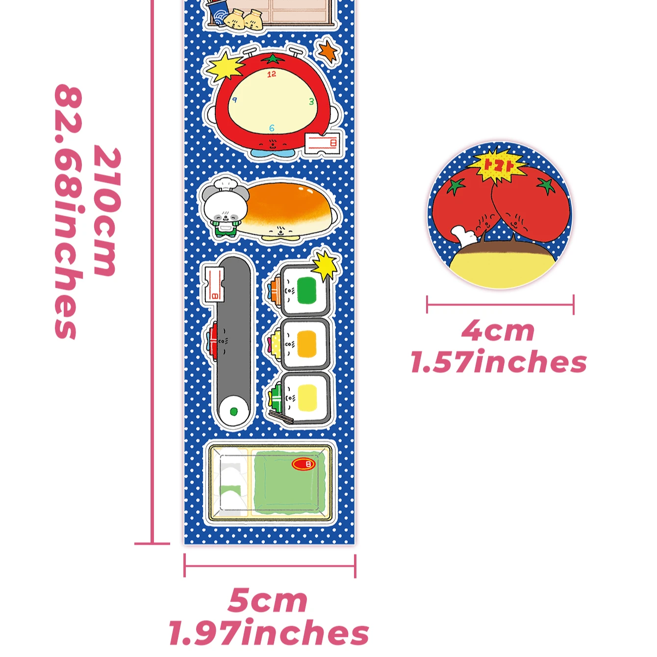 Rouleau d'autocollants mignons Style Graffiti, bande Washi inscriptible, décor de Scrapbook Vintage, boîte de dialogue Panda, fournitures artisanales d'album de bricolage