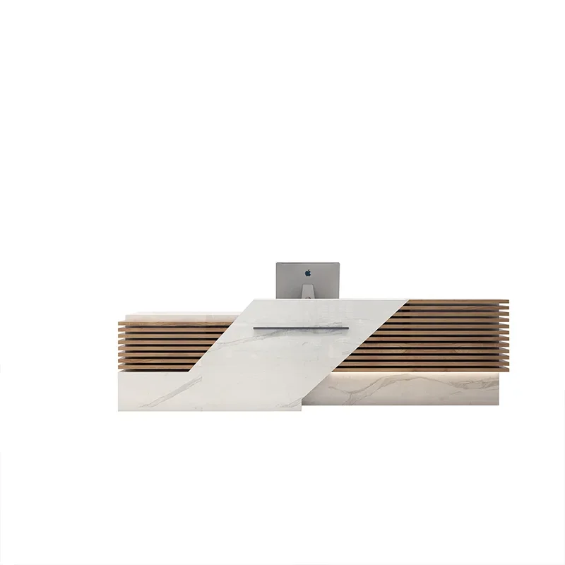 

Modern Spa Counter Reception Desk Cashier Coffee Vanity Display Reception Desk Retail Escritorios De Ordenador Furniture