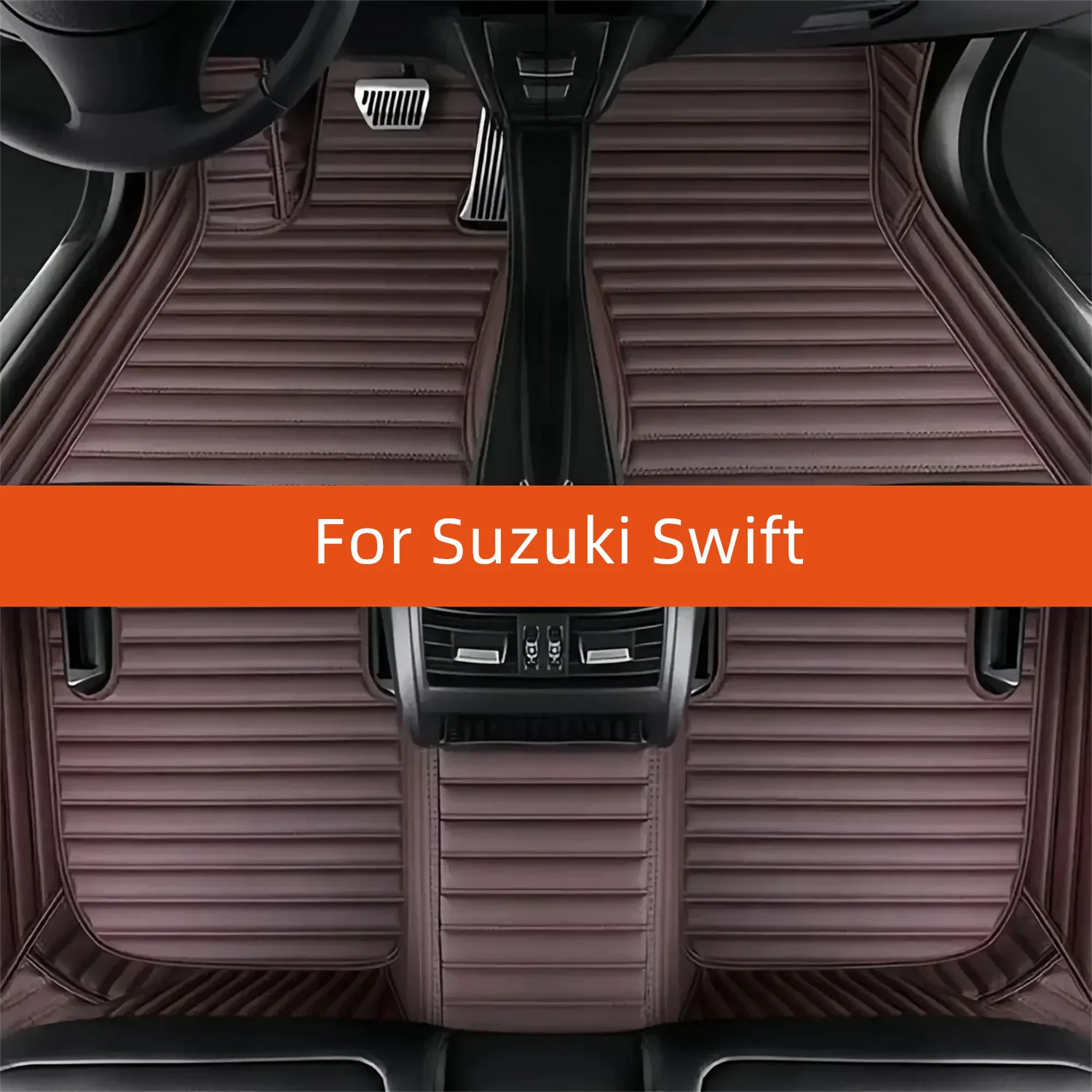

Custom Leather Car Floor Mat For Suzuki Swift 2018 2017 2016 2015 2014 2013 Car Mat Interior Accessories