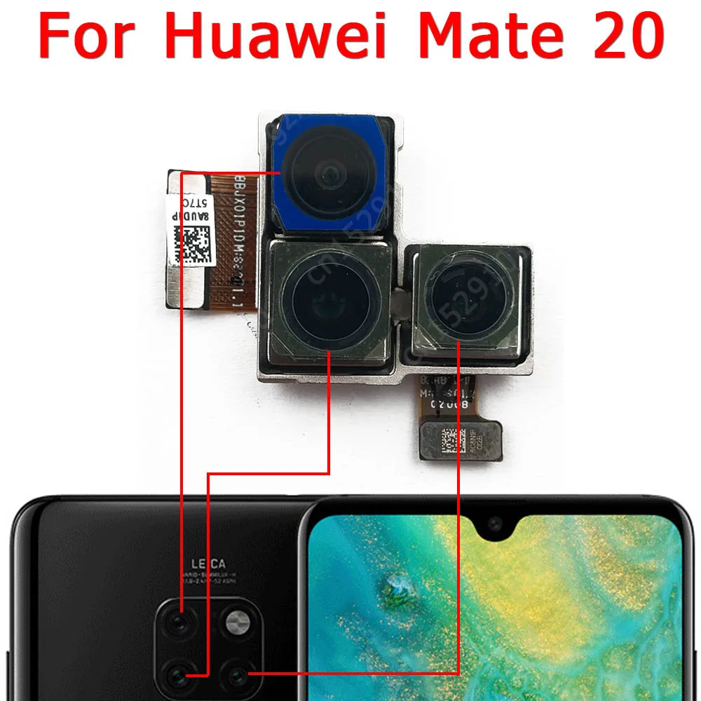 Rear Camera For Huawei Mate 8 9 10 Lite 20 30 40 Pro Back Camera Module Backside View Replacement Spare Parts