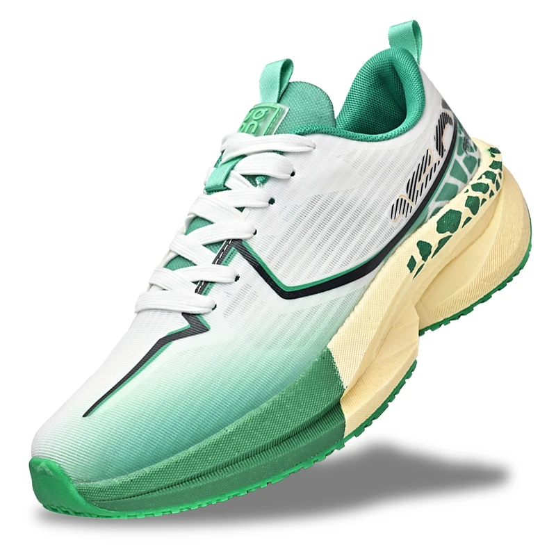 2026 New Men's Running Shoes, Lightweight Thick-Soled Casual Sports Shoes, Breathable Mesh Fabric, Carbon Plate Technology, Sports Shoes, Women's Plus Size, Unisex Sizes 36-45