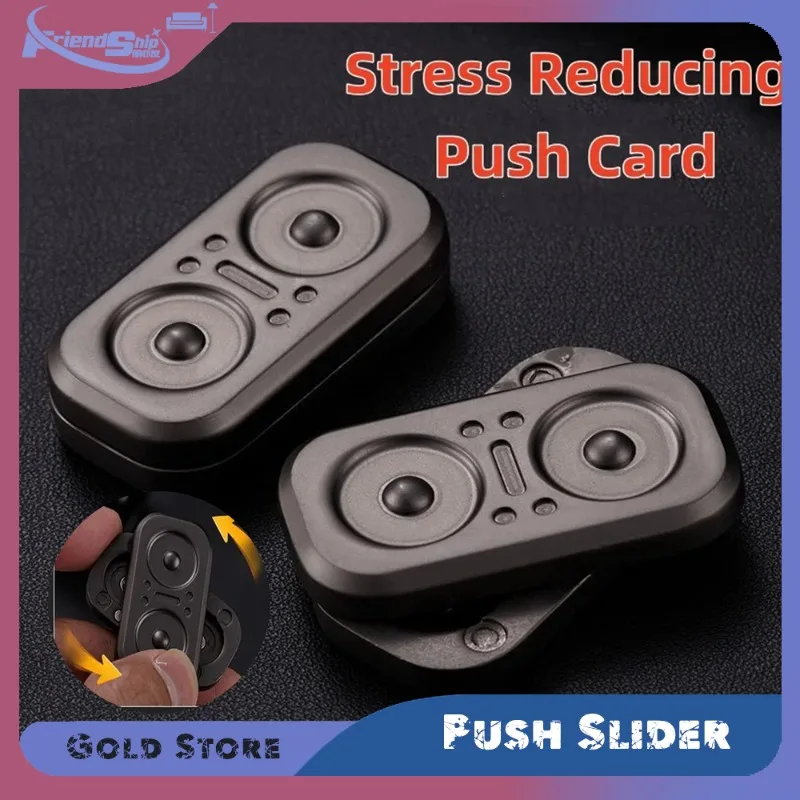 

Owl Fidget Slider Magnetic Metal Push Slider Fidget Spinner Adult Antistress Stress Relief Hand Spinner ADHD Autism Toys Gifts