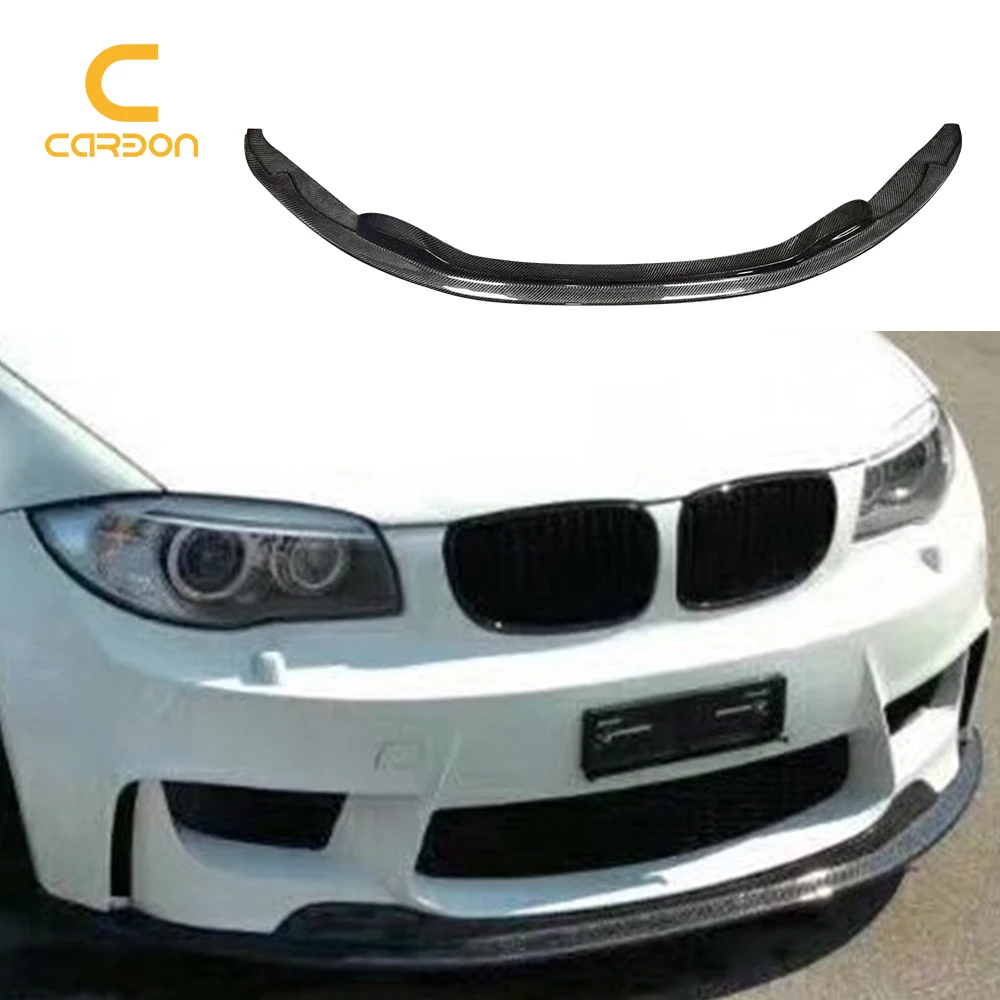 Carbon Fiber Car Front Bumper Lip For BMW 1 Series E82 Splitter Diffuser Lip Body Kit Car Accessories