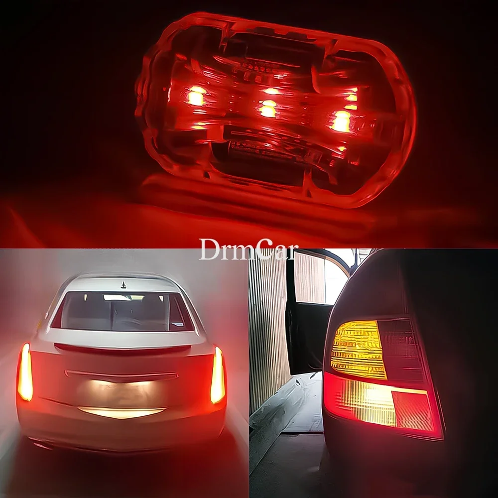 1pcs 1156 BA15S 1157 BAY15D Red White Yellow Car Led Turn Signal Parking Brake Tail Lamp Auto License Plate Reverse Light DC 12V