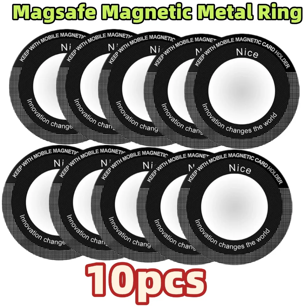 

10 шт. магнитный держатель для IPhone, универсальная металлическая наклейка, поддержка беспроводного зарядного устройства, магнитный автомобильный держатель