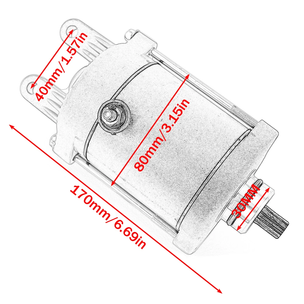 Starter Motor for KYMCO 31210-KHE7-9000-M1 31210-KHE7-90A EGO 250 People S 250 Xciting 250i 300i Grand Dink Vista Persone 250