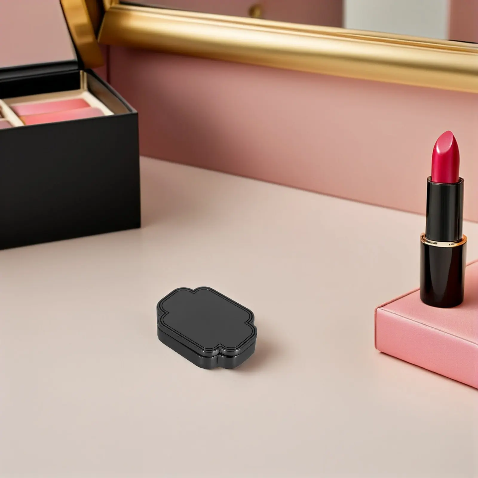 Solid Perfume Container Small Metal Sliding Box Portable Pocket Size Push Pull Lid Refillable Balm Jar Travel Fragrance