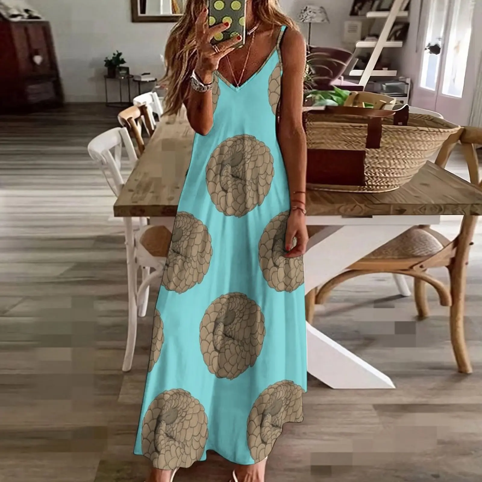 Robe de Soirée Courbée pour Femme, PangCristIllustration