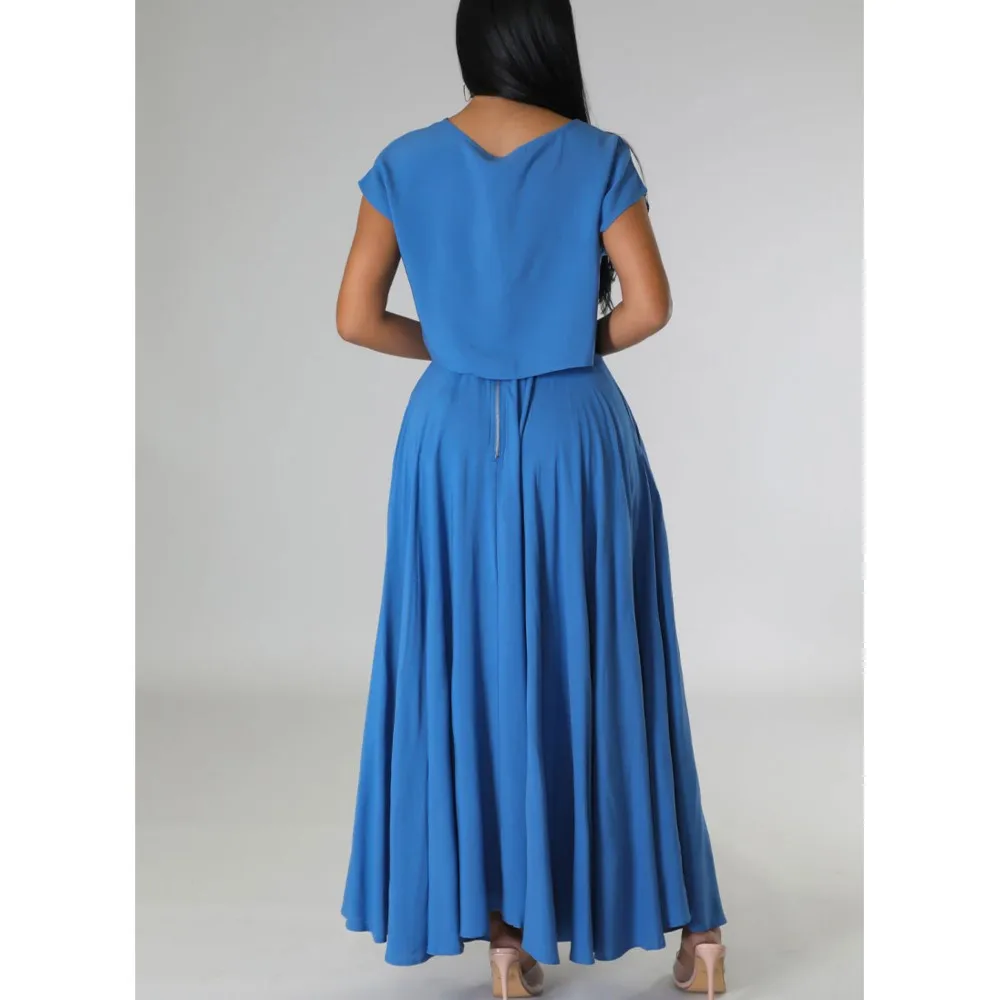 Casual Mode O Kragen kurzarm Tops Kleid Zwei-stück Set Frauen Frühling Sommer Neue Ultra-kurze T-shirt und Rock Set Weibliche