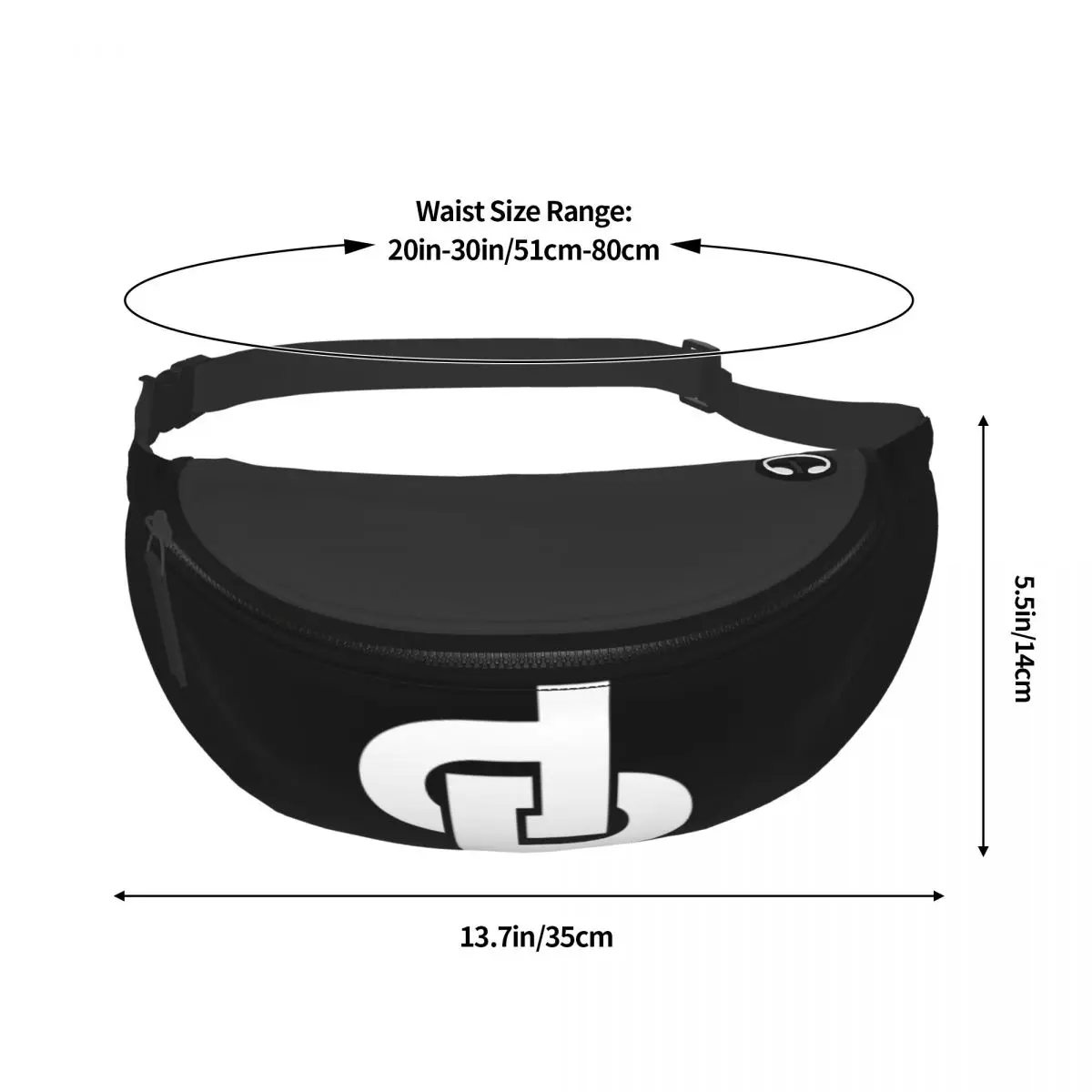 Oakland Et De Platine tas pangsit barang untuk uniseks bergaya D & P Logo tas dada Diagonal