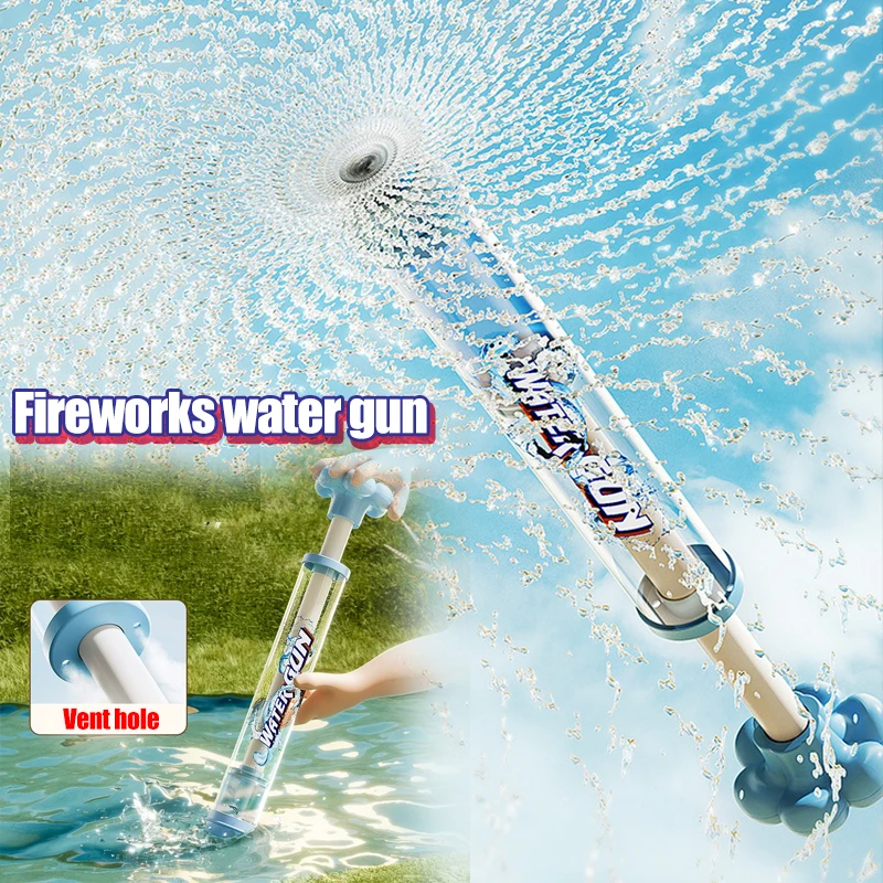 Spray Water Pull-Back Water Gun Outdoor Splash Games for Pool Lawn Activities Kids Summer Interactive Water Spray Pool Toys Gift