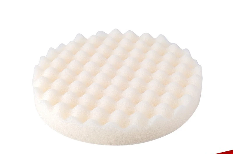 PN05723 White Wave Polished Sponge Wheel, Polished Sponge Disc 12 bags/box