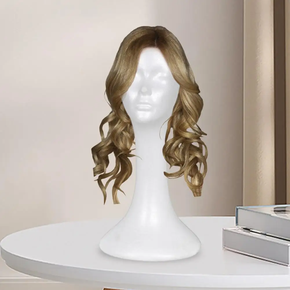 Foam Wig Head Tall Female Mannequin Hairpieces Display Holder Hats Sunglasses Headphone Headwear Stand Cosmetics Model Head Prop