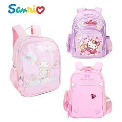 Anime Kawaii Sanrios Hellokittys moja melodia plecak szkolny Cinnamoroll Kuromi plecak dla dzieci dziewczynka z przedszkola plecaki prezenty