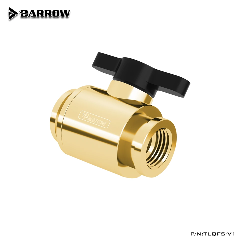 BARROW Van Nước Công Tắc Nhôm Tay Cầm Đôi G1/4 'Bên Trong Nữ Để Nữ Công Tắc F Đến F Giao Diện kim Loại V