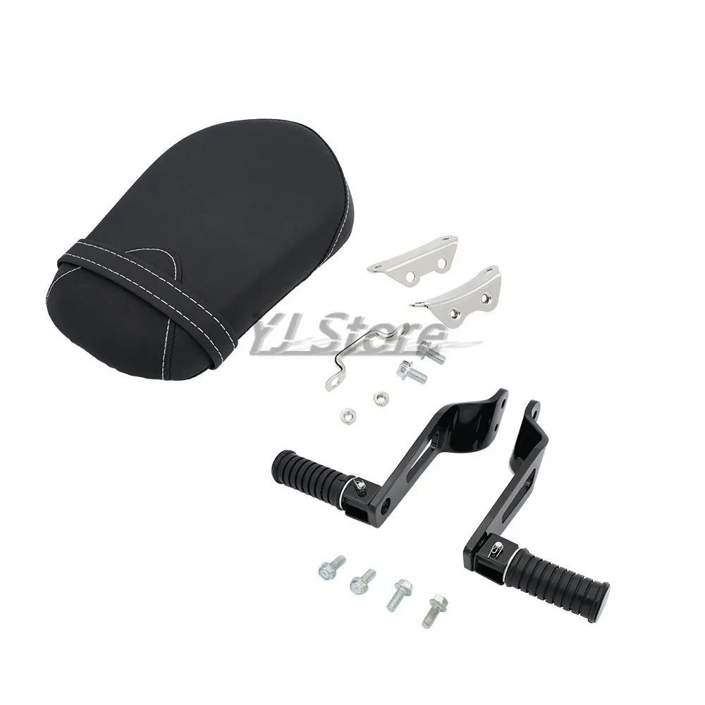 صالح لياماها بولت XVS950 2014-2021 دراجة نارية الملحقات Footpegs الأسود الخلفي الركاب مقعد مسند القدمين قوس جبل