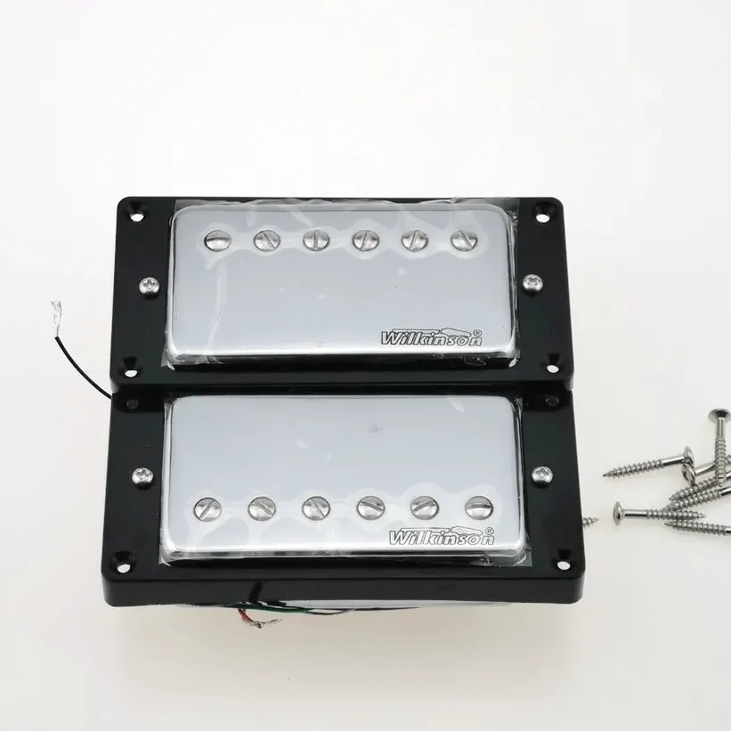 

Звукосниматели Wilkinson LP, хамбакер, керамика, звукосниматели для электрогитары, серебряный чехол, провод 4C