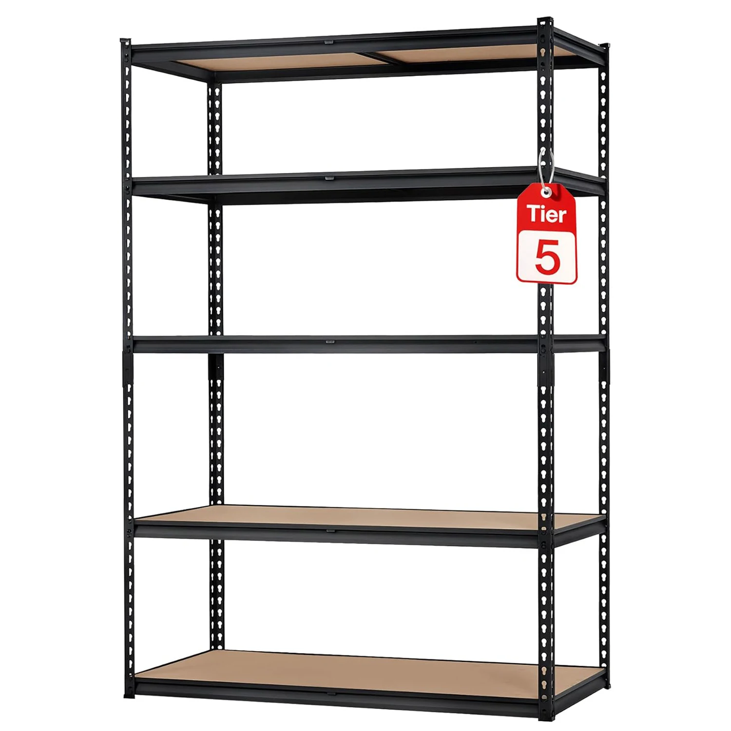 Garagenregale mit 5 Ebenen, robuste Lagerregale mit 2500 Pfund Kapazität, verstellbares Metallregal für die Küche