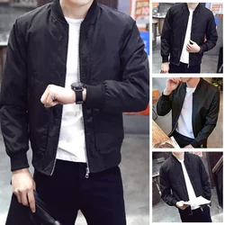 Fashion Men's -Bomber -Zipper Jacket Male Casual Streetwear Hip Hop Slim Fit Baseball Coats Thin Jackets Men Clothing