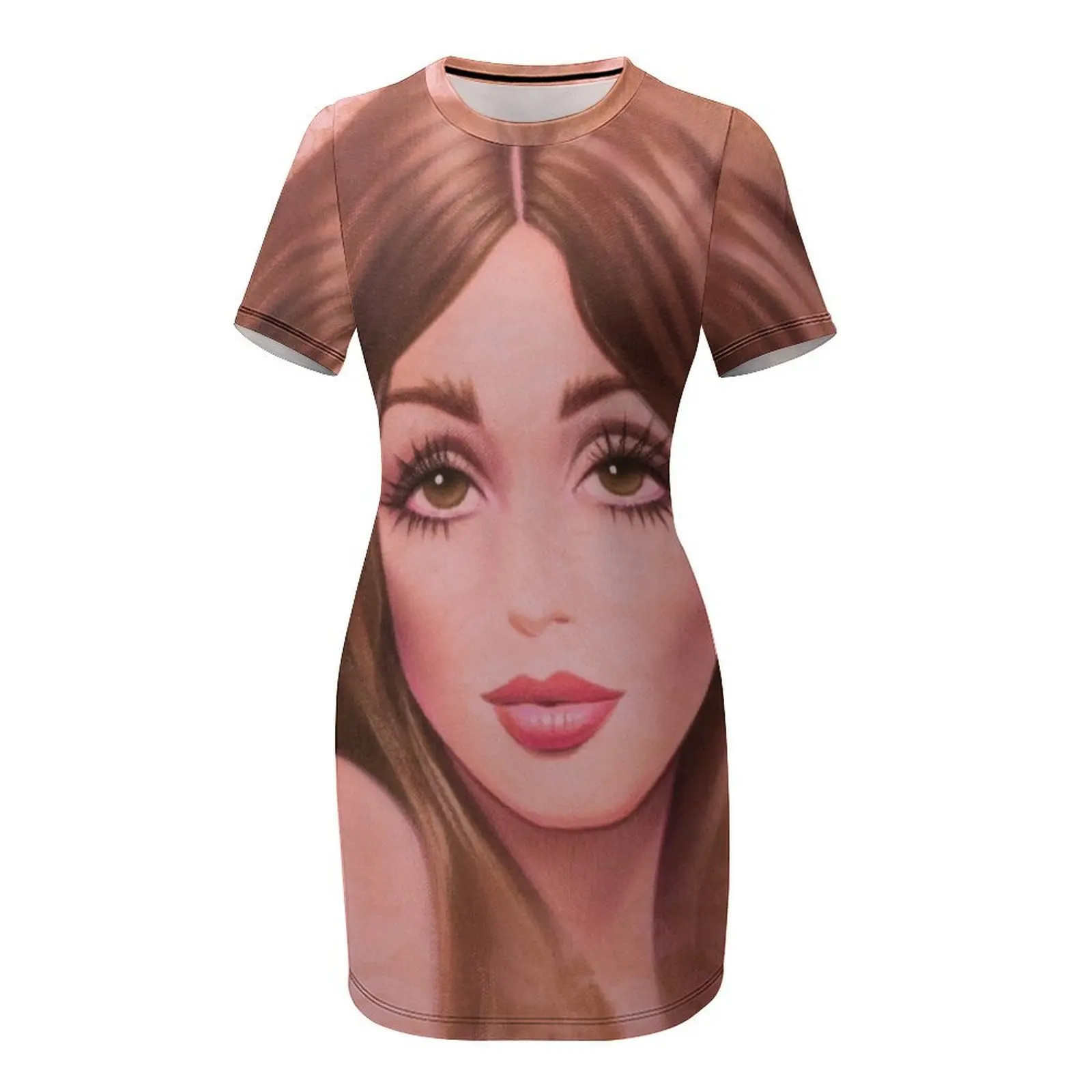 Sharon Tate Short-Sleeved Dress dresses for womens women's summer dress 2025 prom dresses 2025 elegant dress