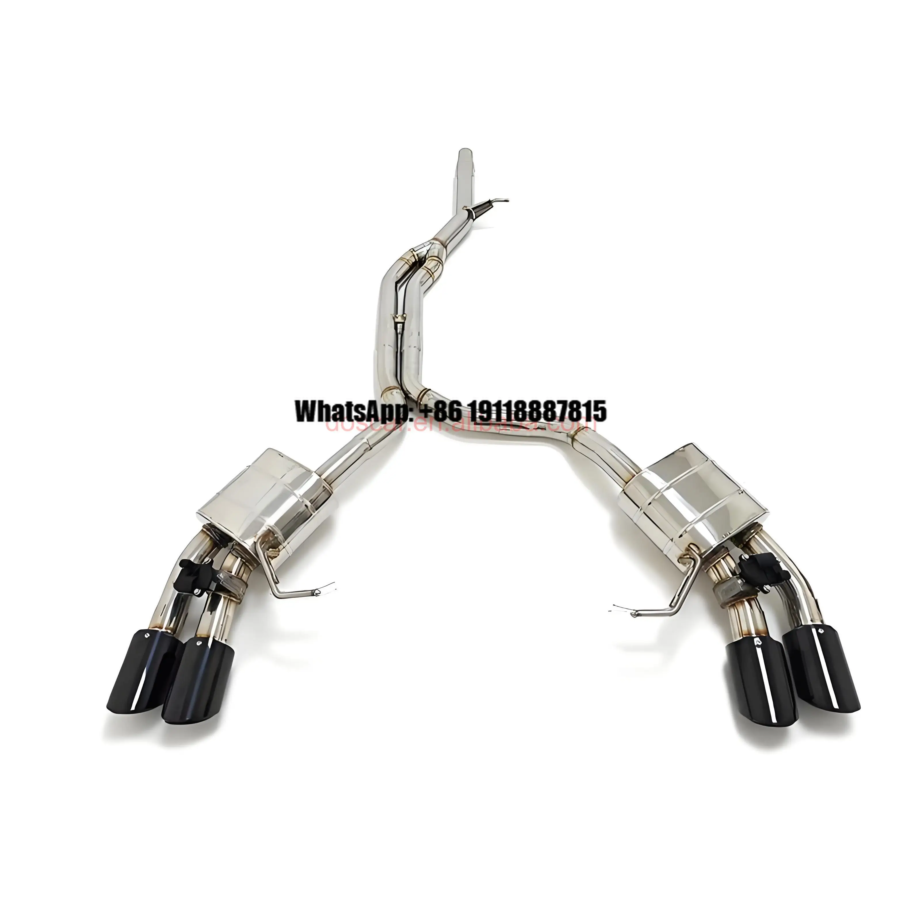 

Выхлопная система Catback для Porsche Macan: передняя труба и глушитель с клапаном, полностью из нержавеющей стали 304