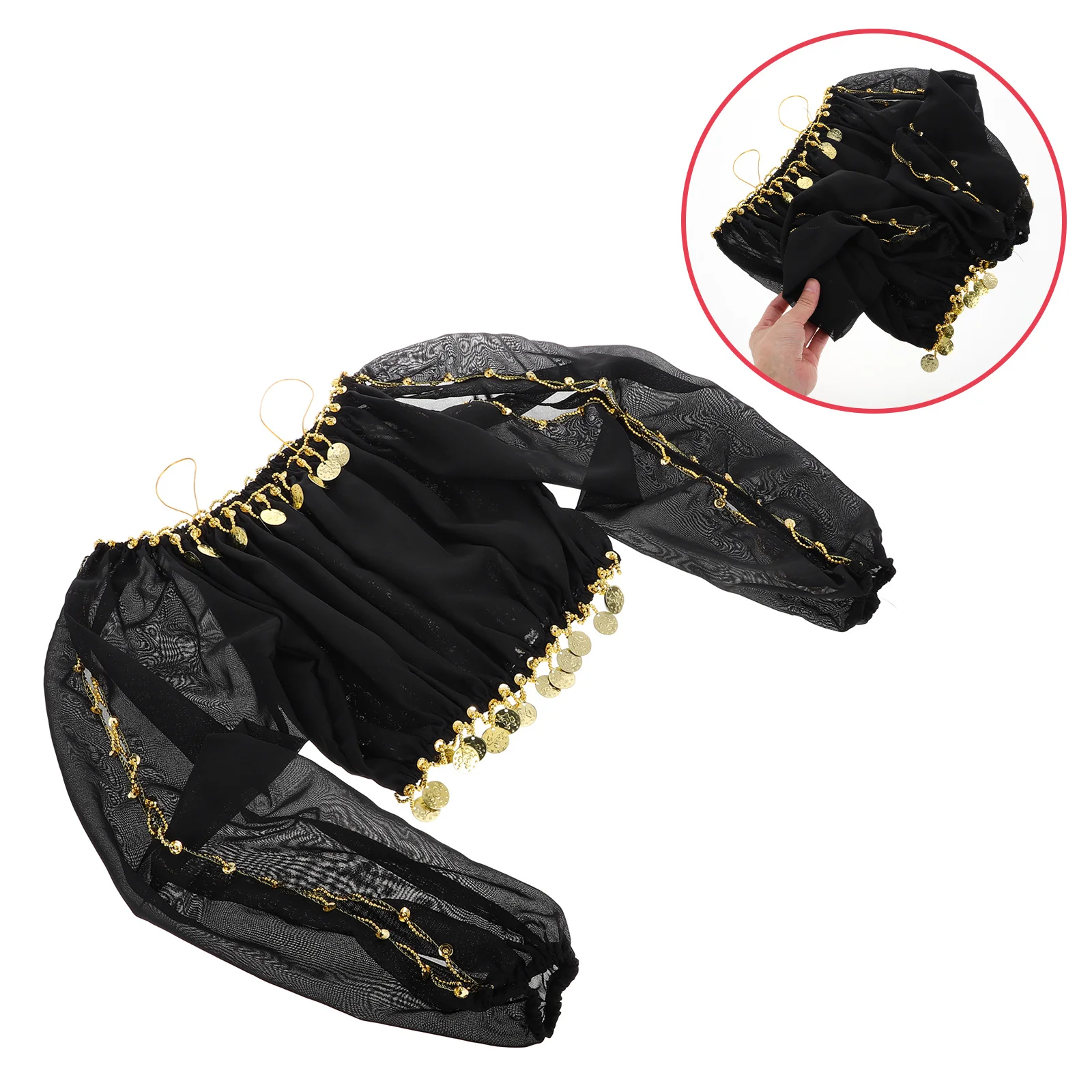 

Belly Dancing Costume Elegant Comfortable Long Sleeve Off Shoulder Top Stylish for Stage Indian Dance Performance