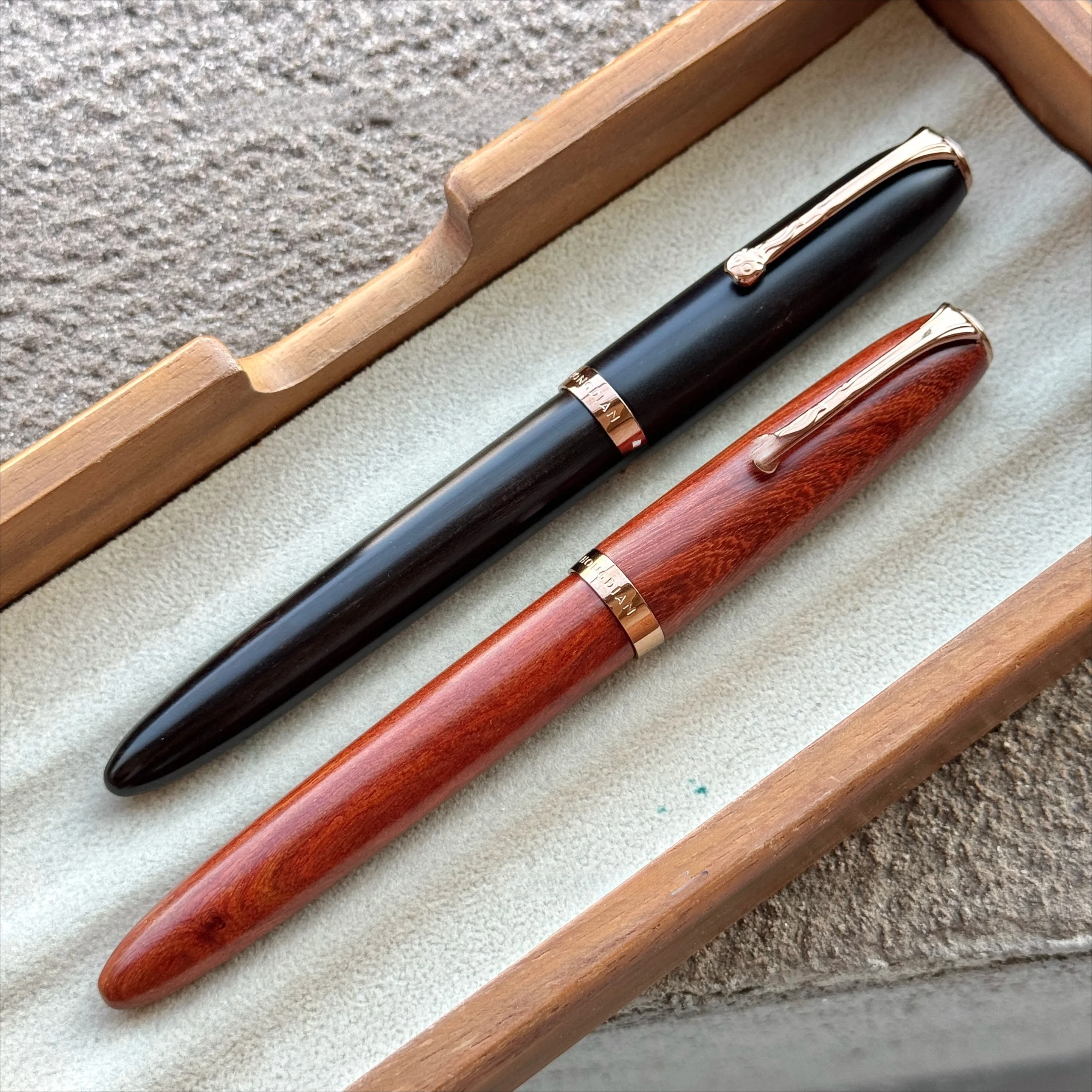 

2-цветная авторучка Hongdian A10, магнитная крышка, деревянная ручка для каллиграфии, наконечник EF F для практики письма и подарков, офисные принадлежности