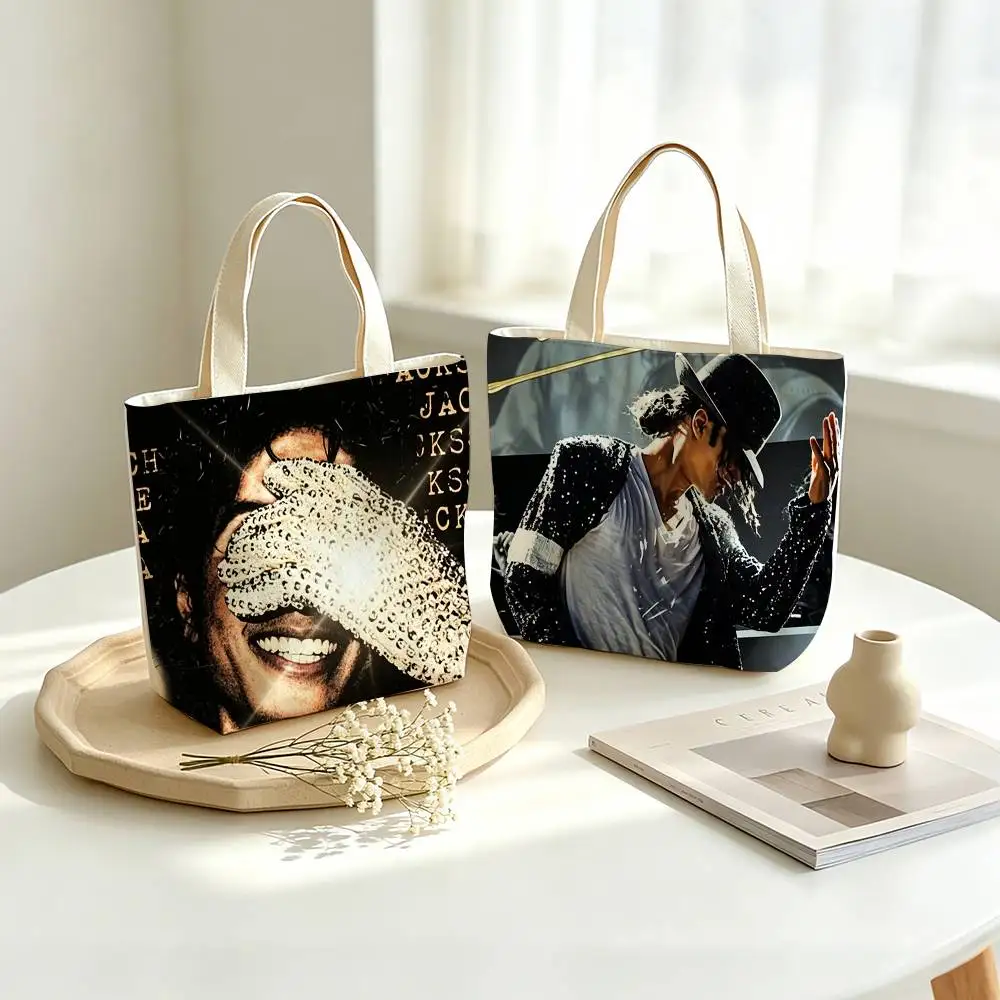 Visual COOL M-Michael Jackson   Printed Canvas Tote Bag Shoulder Bag Commuter Mommy Shopping Bag