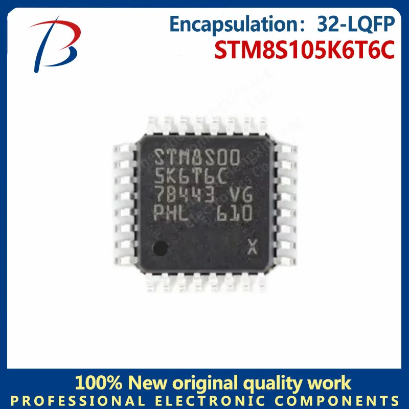 5pcs/10PCs/50pcs/100PCs stm8s105k6t2m stm8s105k6t6 IC MCU 8bit 32KB flash 32linterson IC chip