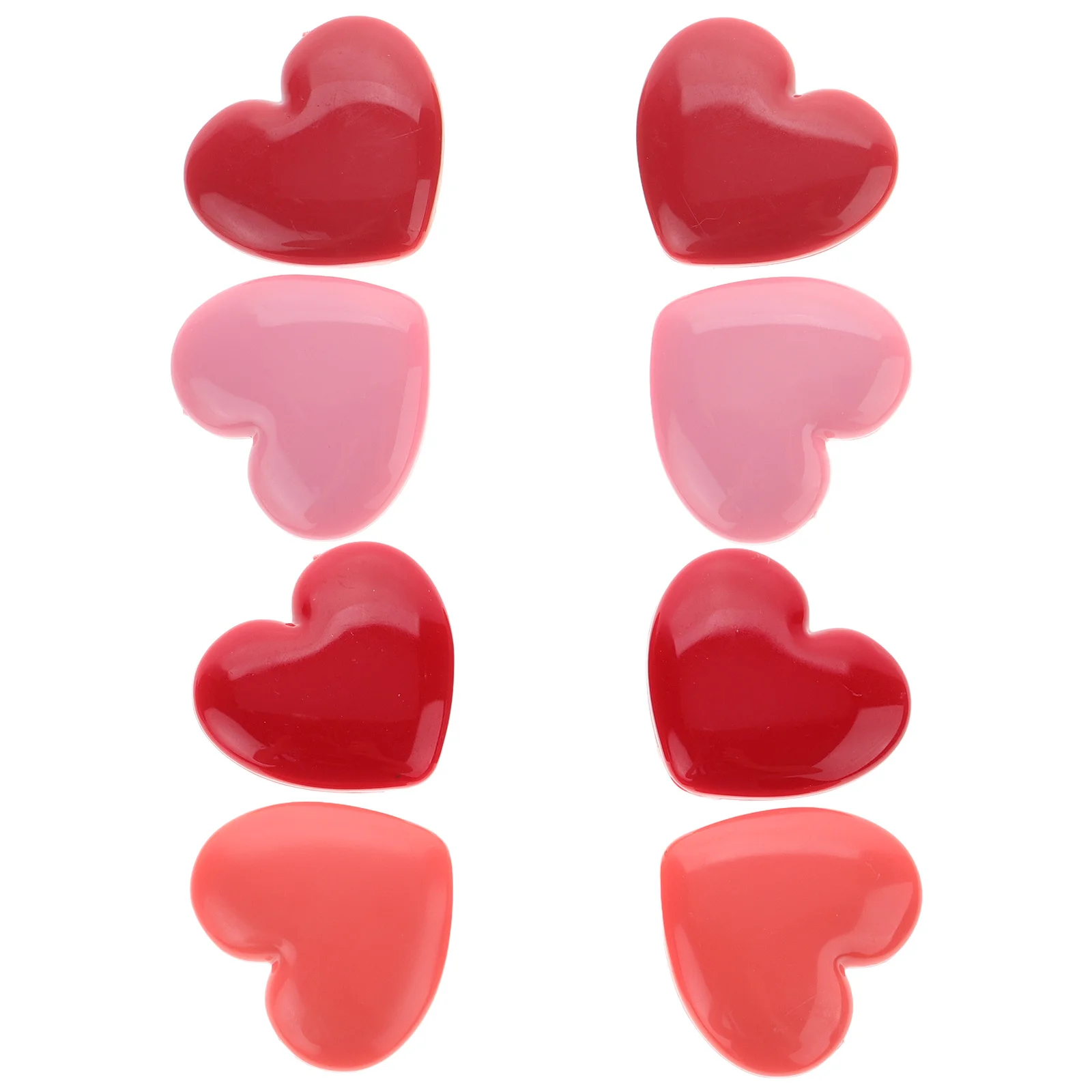 Caja de lápiz labial con forma de corazón, caja de sombra de ojos, contenedor de maquillaje recargable, organizador de almacenamiento de viaje, espejo, 8 Uds.