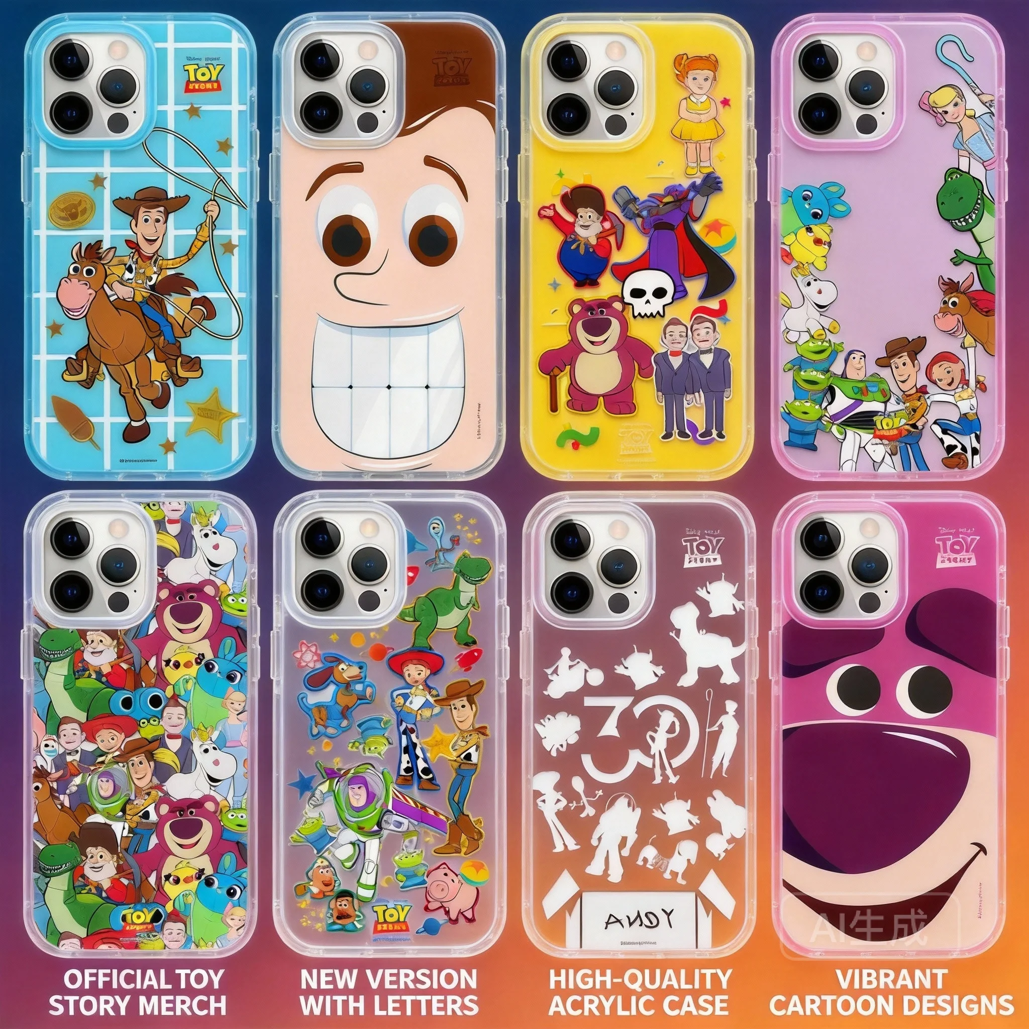 

C Plus Toy Story iPhone 17 Pro Max 16 15 14 Magnetic Hard Phone Case Compatible with All Models