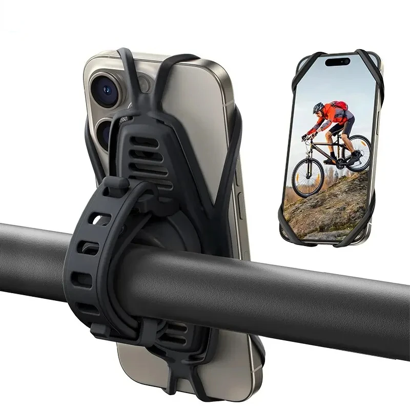 

Joyroom Bike Phone Holder Bicycle Motorcycle Phone Mount Holder 7.2'' Big Phone Friendly Ultra-Stable Phone Mount for Bike