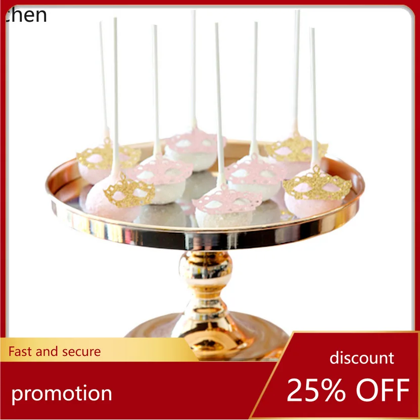 PYH Cake Stand Decoration Electroplated gold Fruit Plate Wedding Dessert Table Pastry Display