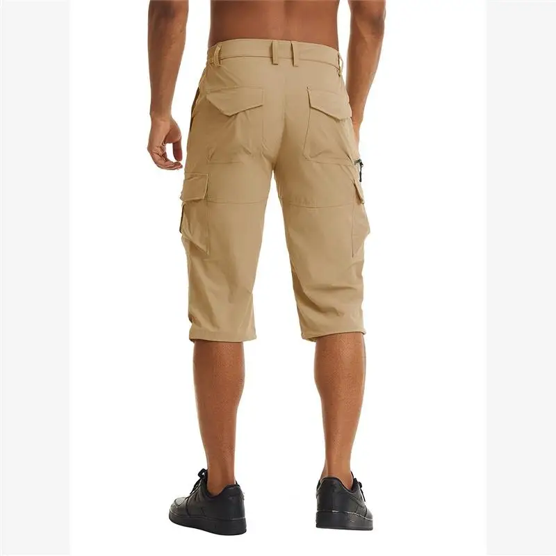 Outdoor Casual Pants Multi-Pocket Workwear Shorts Loose Fit Fashion Urban Cotton Blend Spring Summer Men's Daily Wear