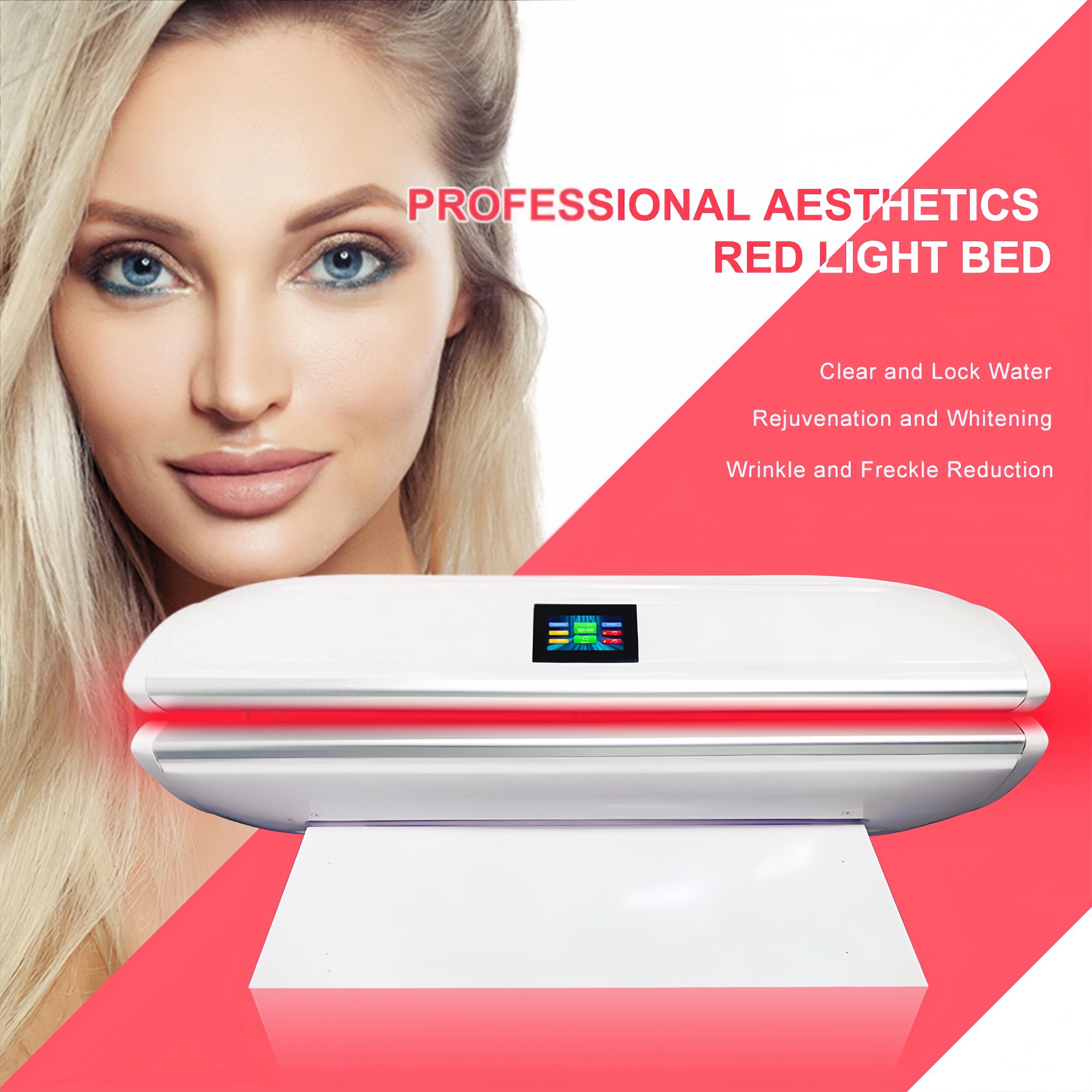 

Red Light Therapy Bed Beauty Skin Whitening Therapy Collagen Spa Bed Commercial Sauna Chamber Full Body Skin Rejuvenation