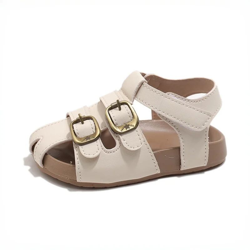 

2026 Kids Sandals Summer Closed-Toe Beach Shoes Boys Girls Hollow Out Flat Sandals for Toddler Children
