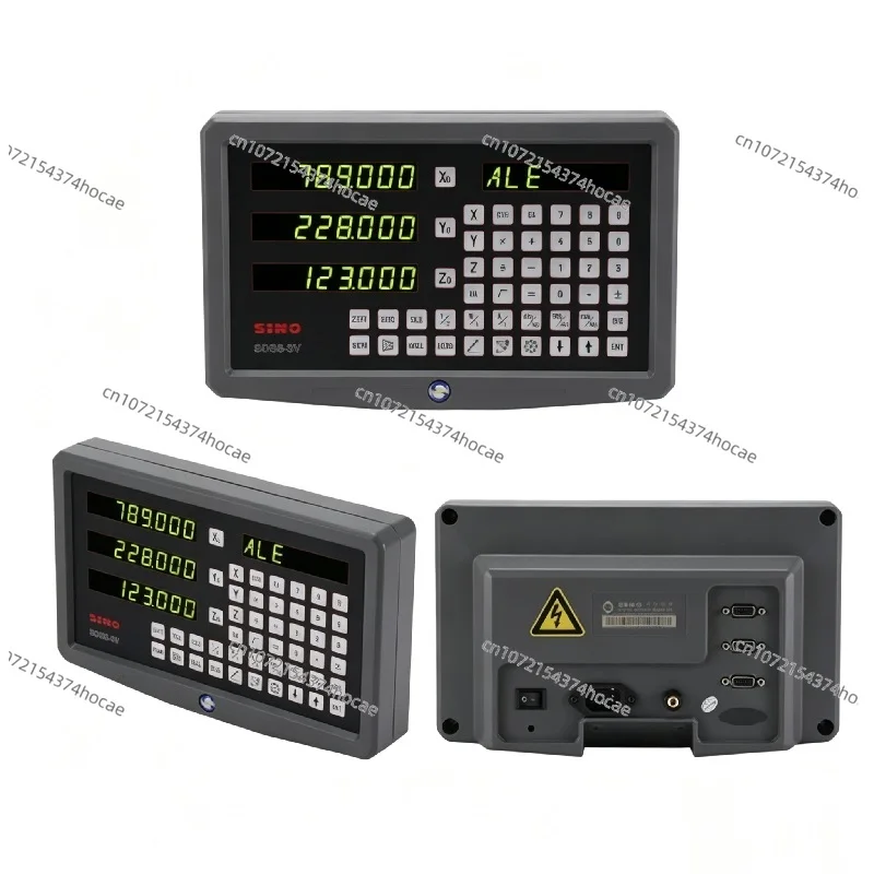 3-Axis DRO Digital Readout Set Aluminum Alloy Casing with KA300 Linear Glass Scale for Lathe Milling Machines