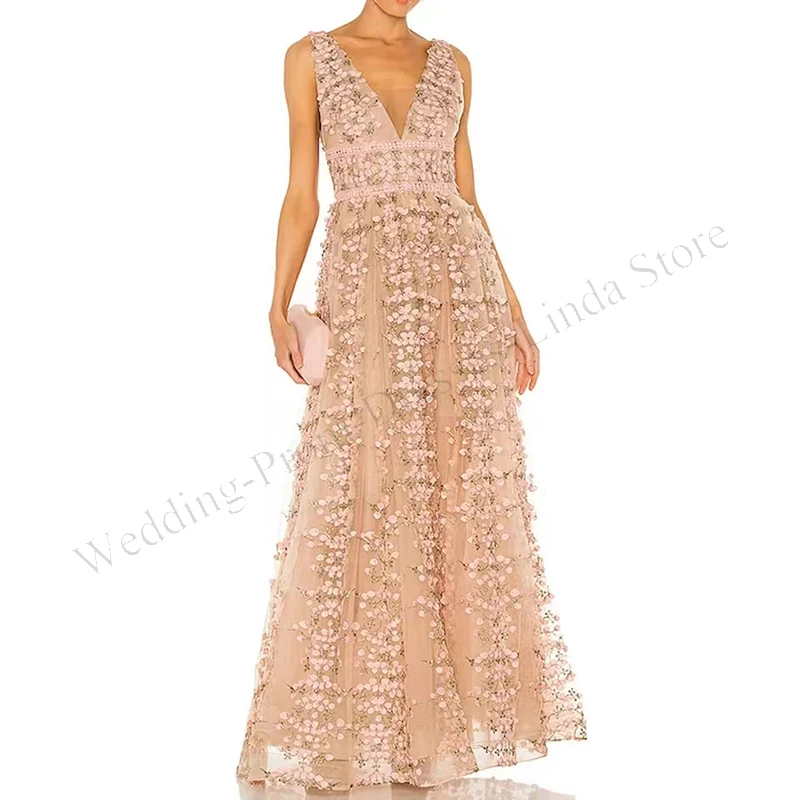 

Long Elegant Prom Dresses for Women 2023 Spaghetti Strap V-Neck Floor-Length A-Line Special Events Wedding Gala Evening Dance