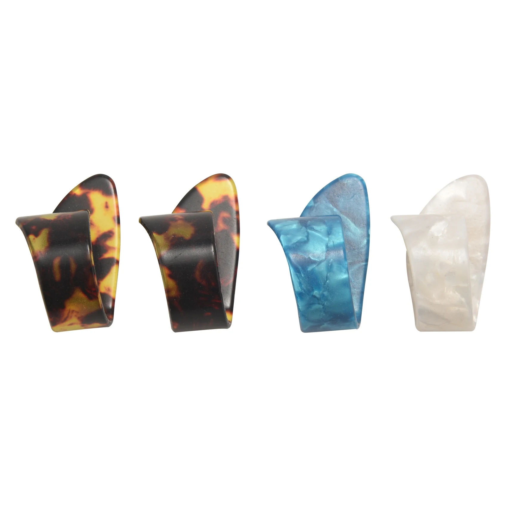 4 Pezzi Pick per Chitarra Pollice Mediatore in Celluloide Thumbpick per Chitarra Elettrica Acustica Spessore XQ
