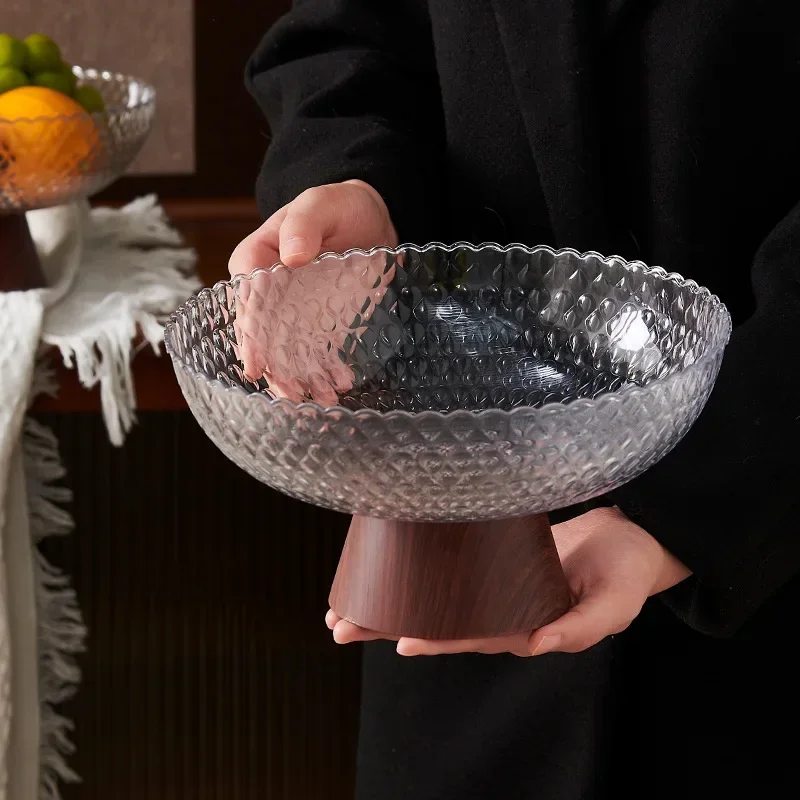 Home storage items ancient fruit tray end table high tray plastic drain fruit tray dry fruit candy snack plate