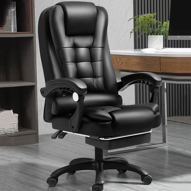 Designer Lazy Office Chair Leather Arm Throne Study Playseat Modern Office Chair Comfortable Reading Mobilya office furniture